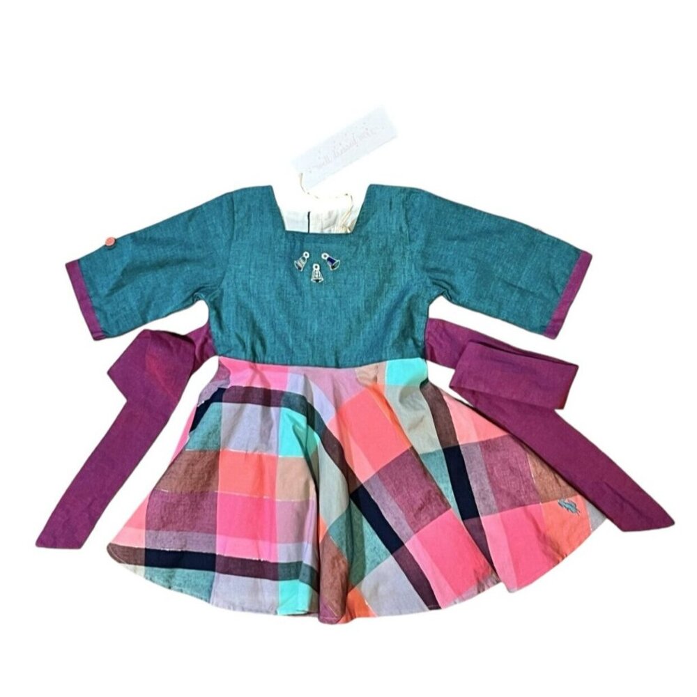 NWT Well Dressed Wolf Jingle Bells Holiday Dress 18 Months